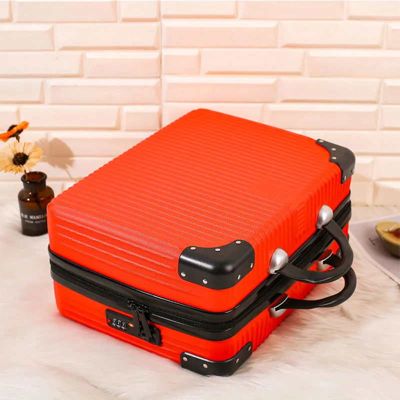 14 "portable makeup bag Makeup case Sweet wind carry-on luggage travel large capacity
