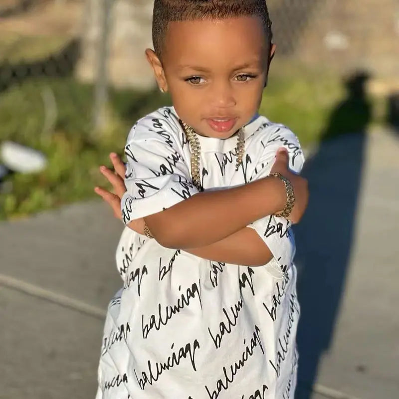 1-6Years Baby Boy Clothes Summer Short Sleeve T-shirt+Shorts Pants 2pcs/sets Toddler Kids Boys Casual Clothing Suits Loose 2023