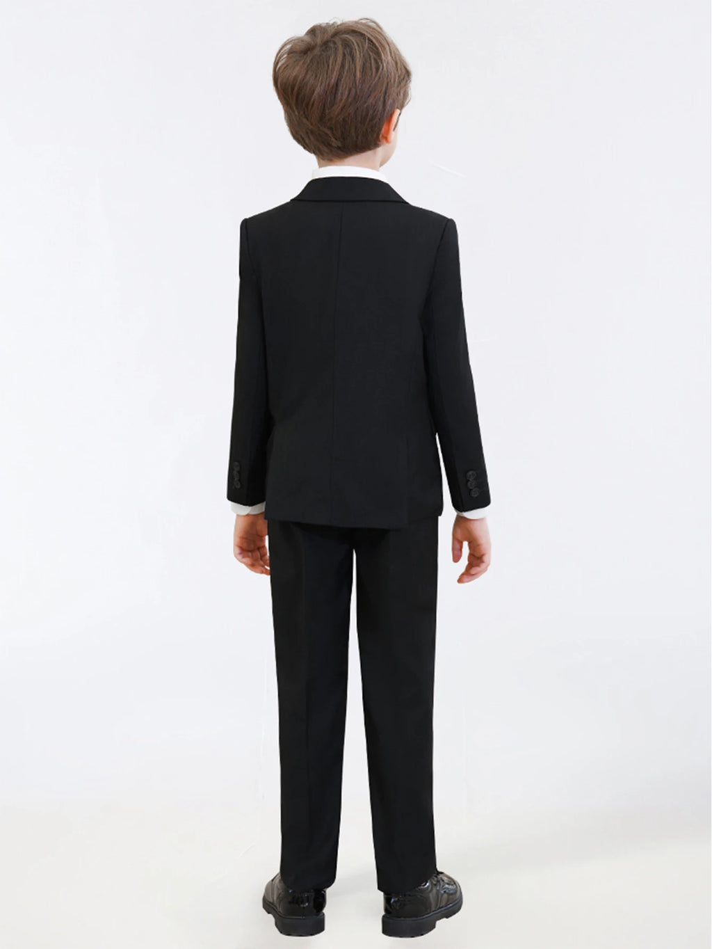 Boys Slim Fit Formal Suit Set – 5-Piece Dresswear | Sizes 2T–20 | School, Wedding & Special Occasions