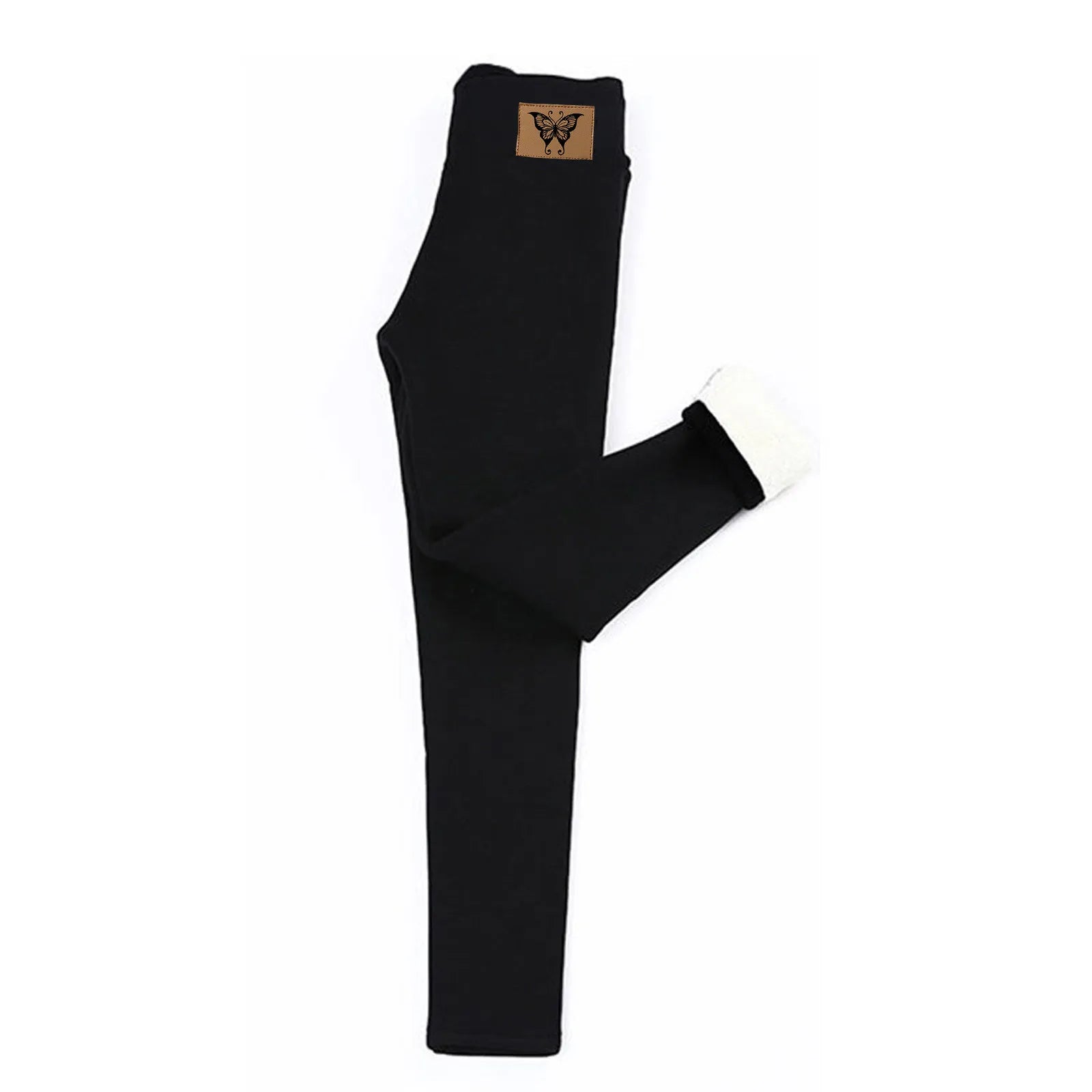 Winter Women Leggings Fleece Lined Velvet Keep Warm Pants High Waist Leggings Solid Color Comfortable Stretchy Thermal Trousers