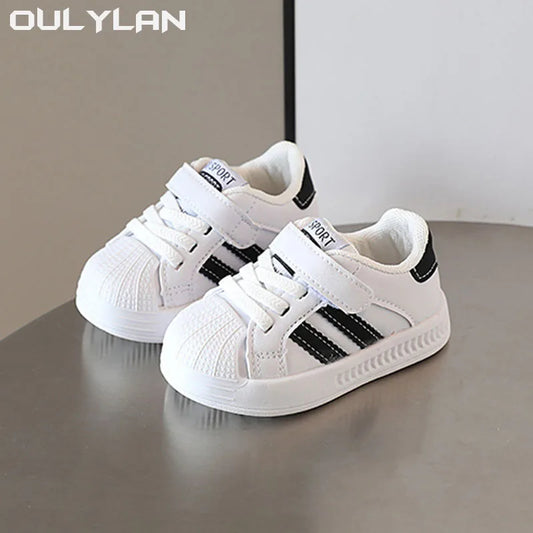 New Baby Shoes Spring Autumn Soft Soled Toddler Shoes Boys Sports Shoes Boys New White Shoes For Girls Breathable Non-slip