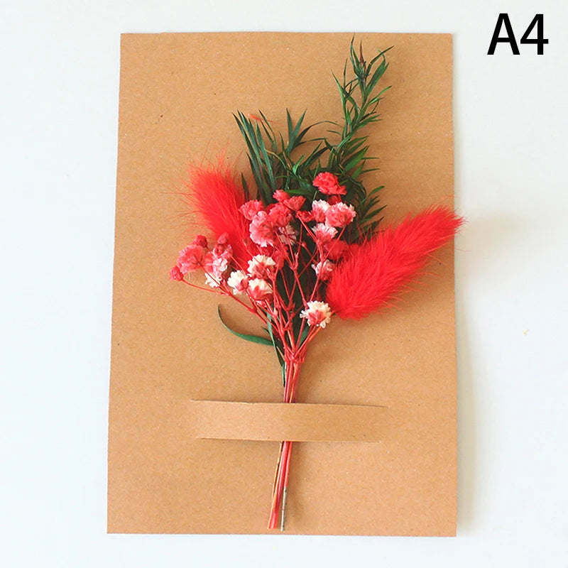 Mini Natural Dry Flowers Bouquet Bridesmaid Boutonnieres Christmas Wedding Decor Valentine's Day DIY Floral Materials