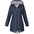 2025 New Long-sleeved Raincoat Zipper Women's Jacket Outdoor Hooded Mountaineering Jacket Waterproof and Windproof Coats