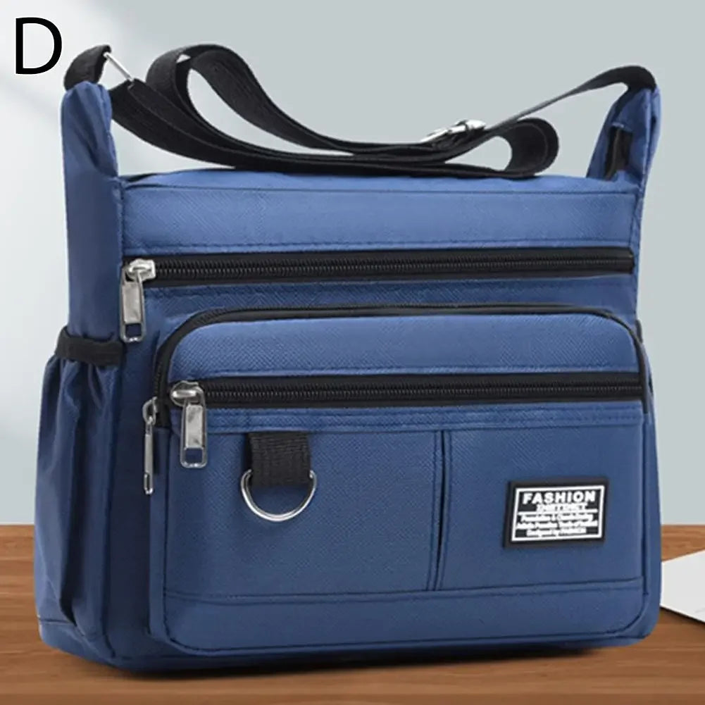 New Multi-layer Pocket Design Oxford Shoulder Bag Large Casual Capacity Single Crossbody Bag Messenger Men's Fashion Should Y5Q6