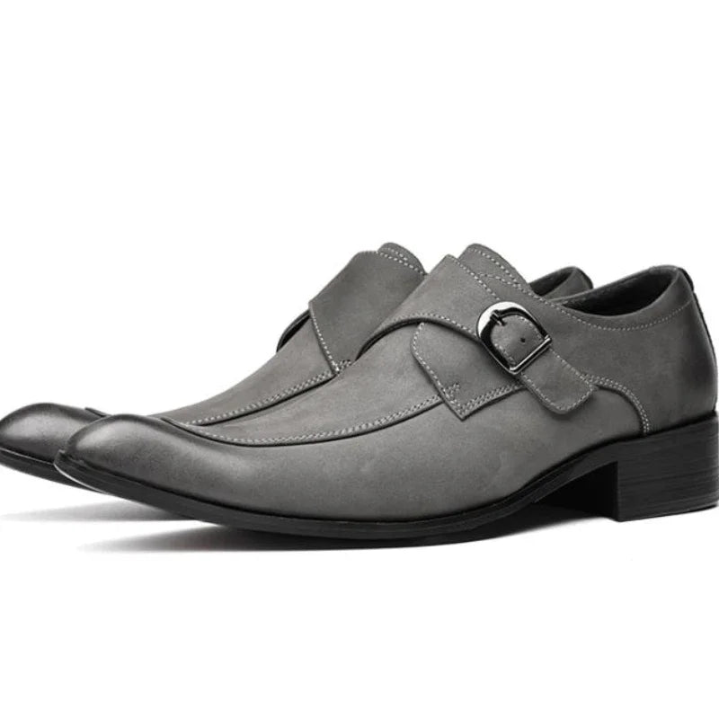 Men's Luxury Suede Cowhide Loafers – British Trend Handmade Business Shoes