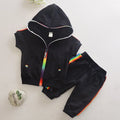 New Summer Baby Girl Clothes Boys Clothing Children Fashion Hooded Shirt Shorts 2Pcs/Sets Toddler Casual Costume Kids Tracksuits