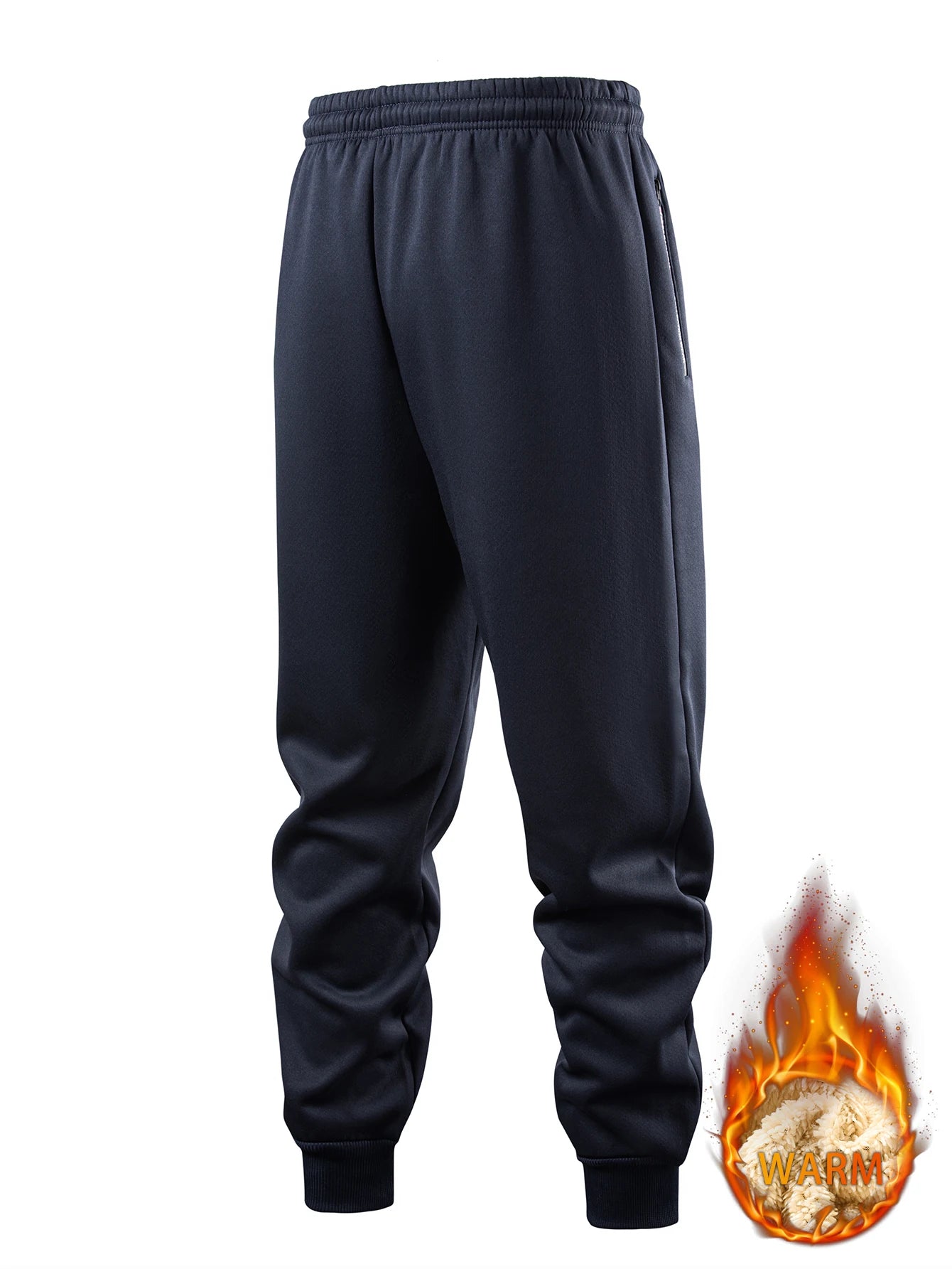 Winter Sweatwear Men Plush Thick Fleece Sweatpant Lambswool Thermal Trousers Casual Pants  Warm Sports fitness Pants