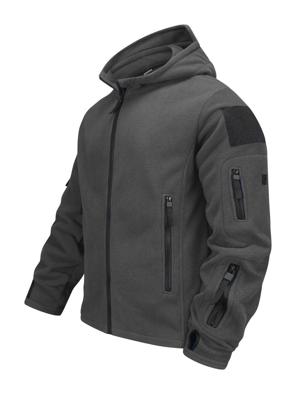 Men's Winter Warm Fleece Wool Windproof Waterproof Hiking Jacket Outdoor Hooded Ski Mountaineering Jacket
