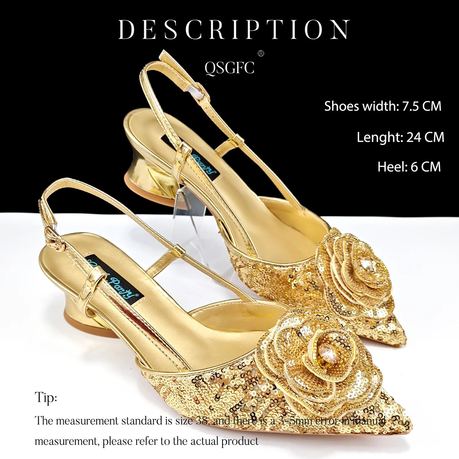 Elegant Handbags and Medium Heel shoes