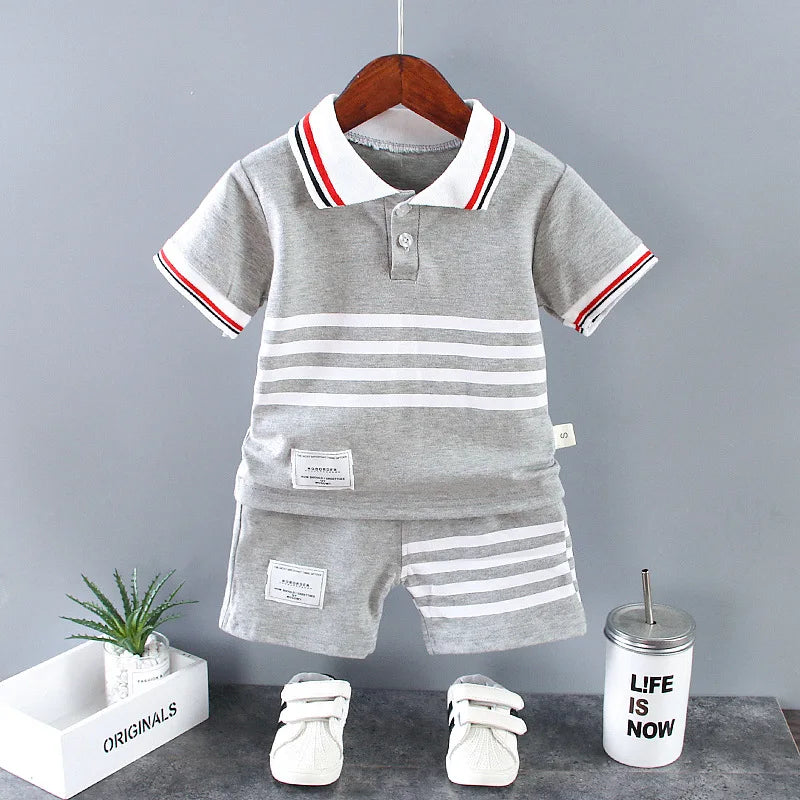 New Baby Boy Clothes Suits Summer Baby Clothes Set Print Dinosaur T-shirts+Pant 2pcs/Suit Infant Outfits Kids Girls Clothes Sets