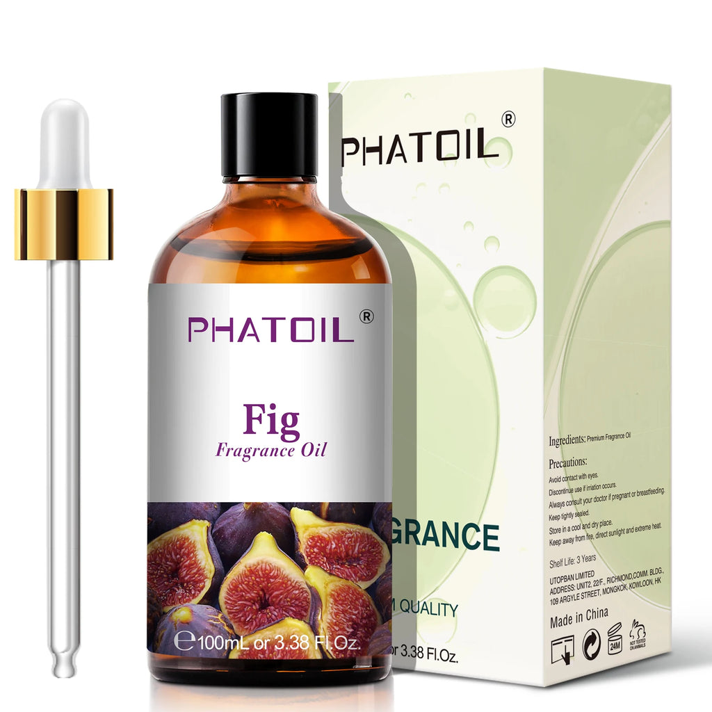 PHATOIL 100ml Sweet Fruity Fragrance Oil for Diffuser Candles Making -Coconut & Vanilla Strawberry Lemon Peach Pear Aroma Oil