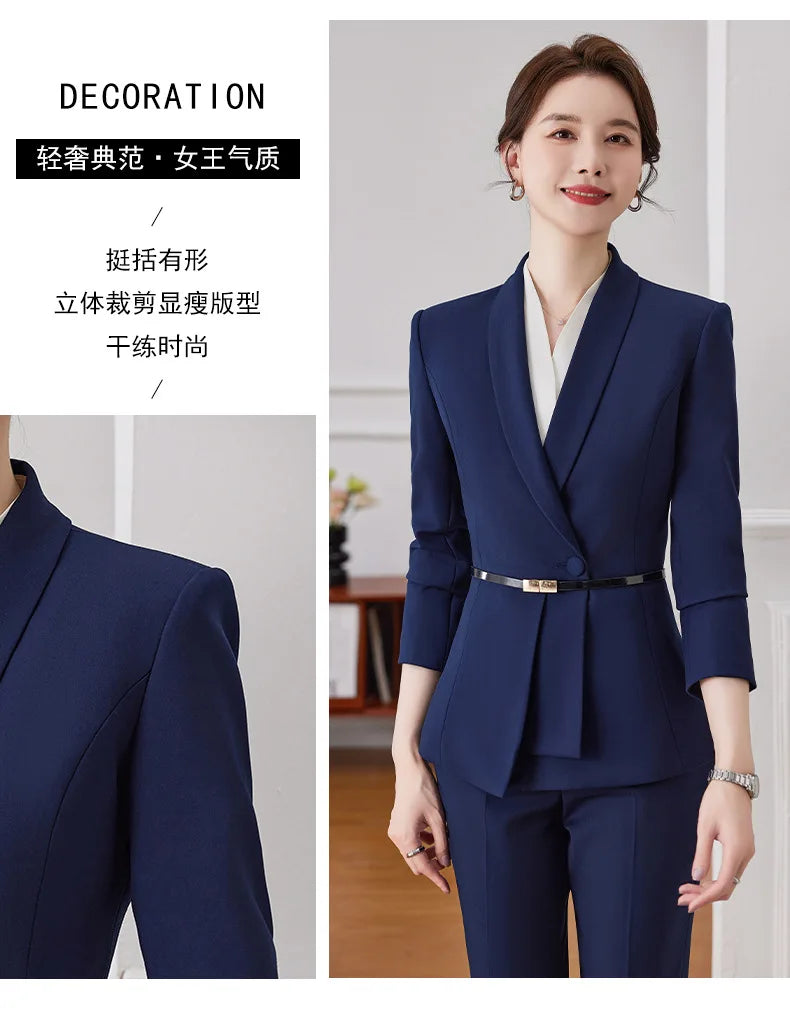 elegant Women Solid Suits