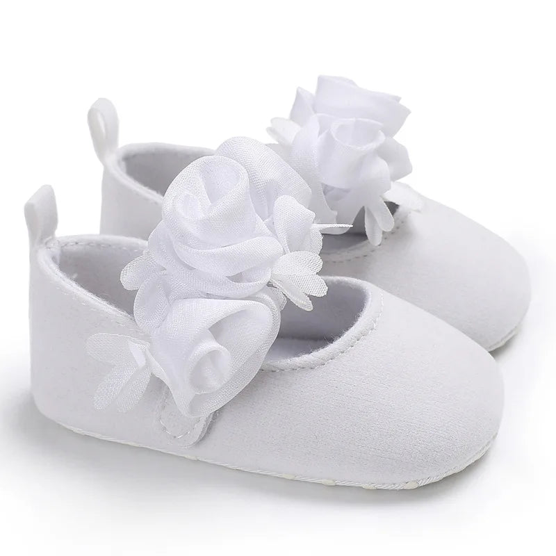 Infant Newborn Soft Sweet Mary Jane Baby Shoes Kids Wedding Party Dress Footwear Children Princess First Walker Baby Girl Shoes