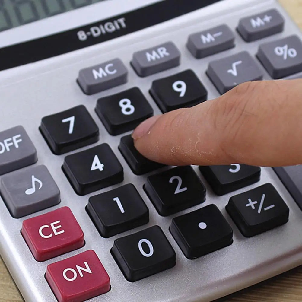 KK-800A Electronic Calculator Multifunctional Large Display Finance 8 Digits Desktop Calculator Office Supplies