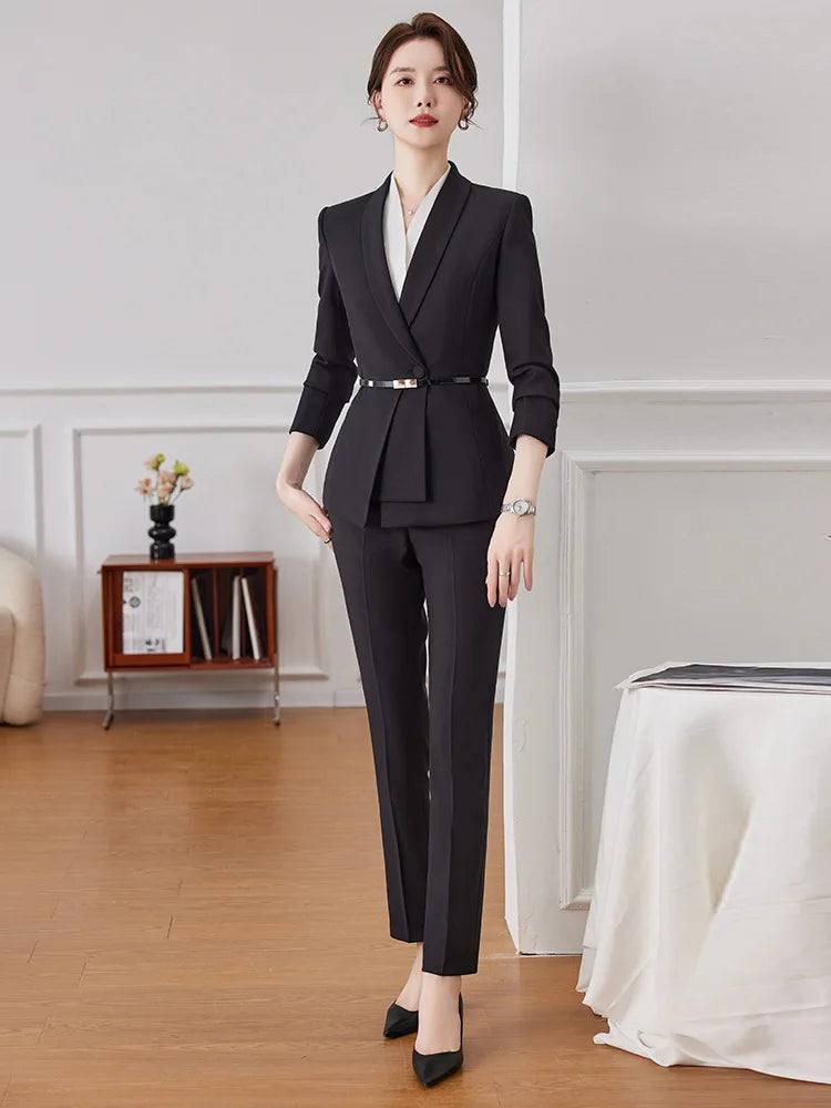 elegant Women Solid Suits