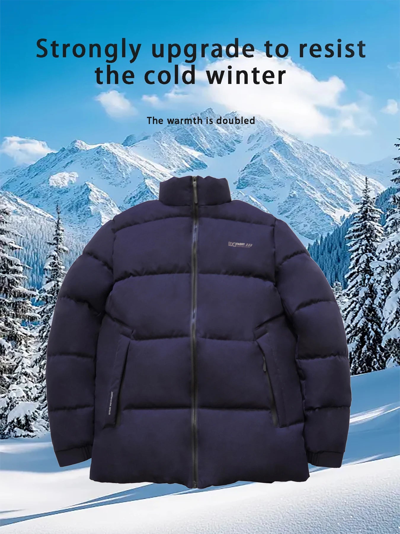 Men's Casual Fashionable down Jacket Warm Outerwear Top Winter Bread Coat Stylish Comfortable Winter Outerwear for Men