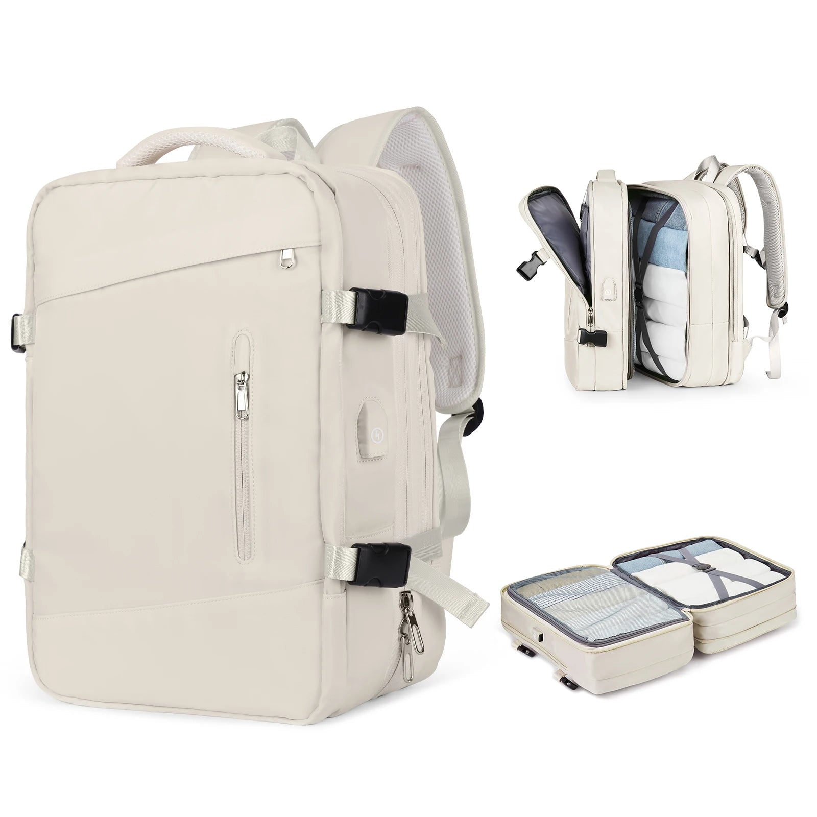 Travel Backpack, Flight Approved Carry On Backpack for Women Men, Expandable Large Luggage Backpack Business Weekender Daypack