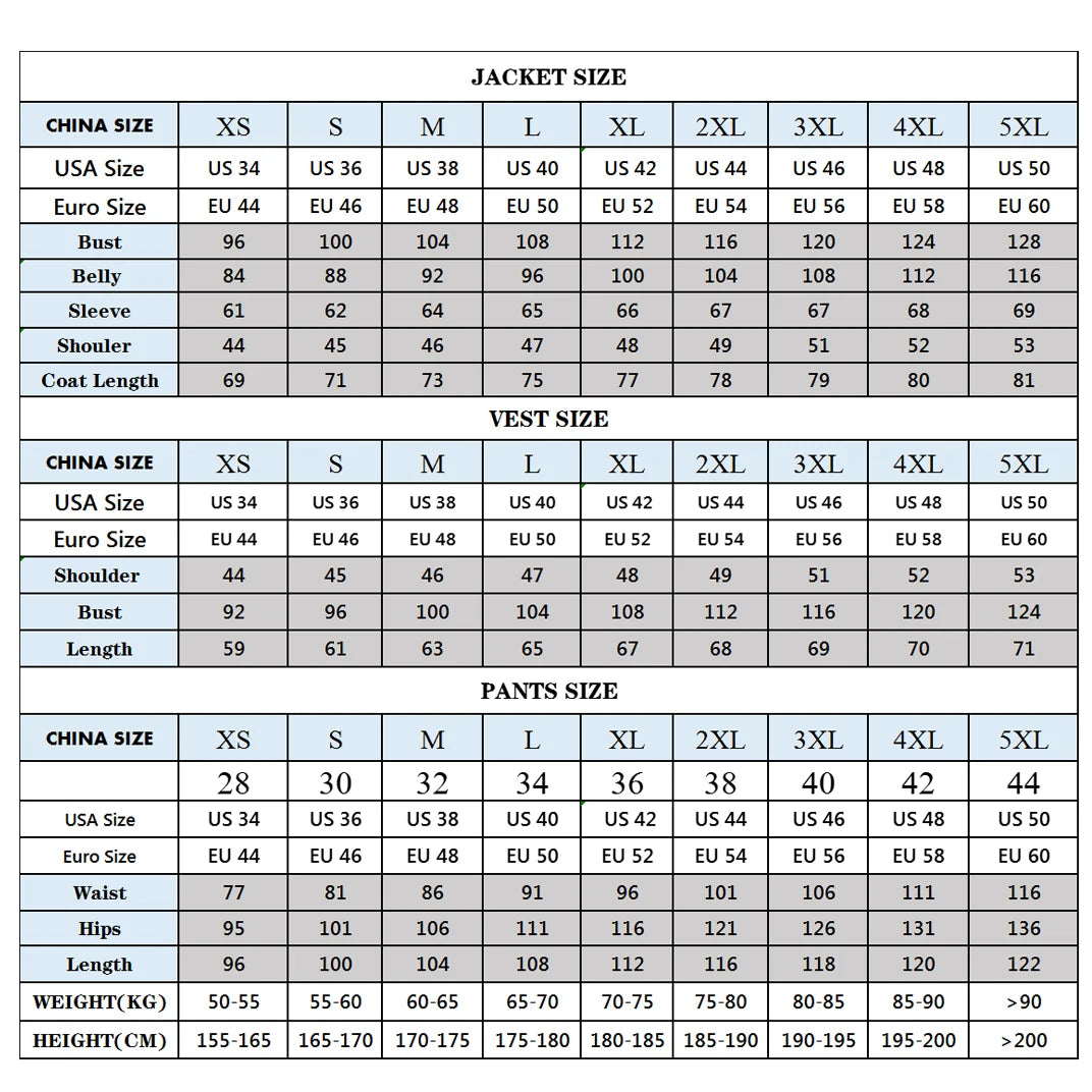 Formal Wedding Suits For Men Gold Beaded Jacket Plus Size Male Fashion Business Party Dress 2 Pieces Double Breasted Coat Pants