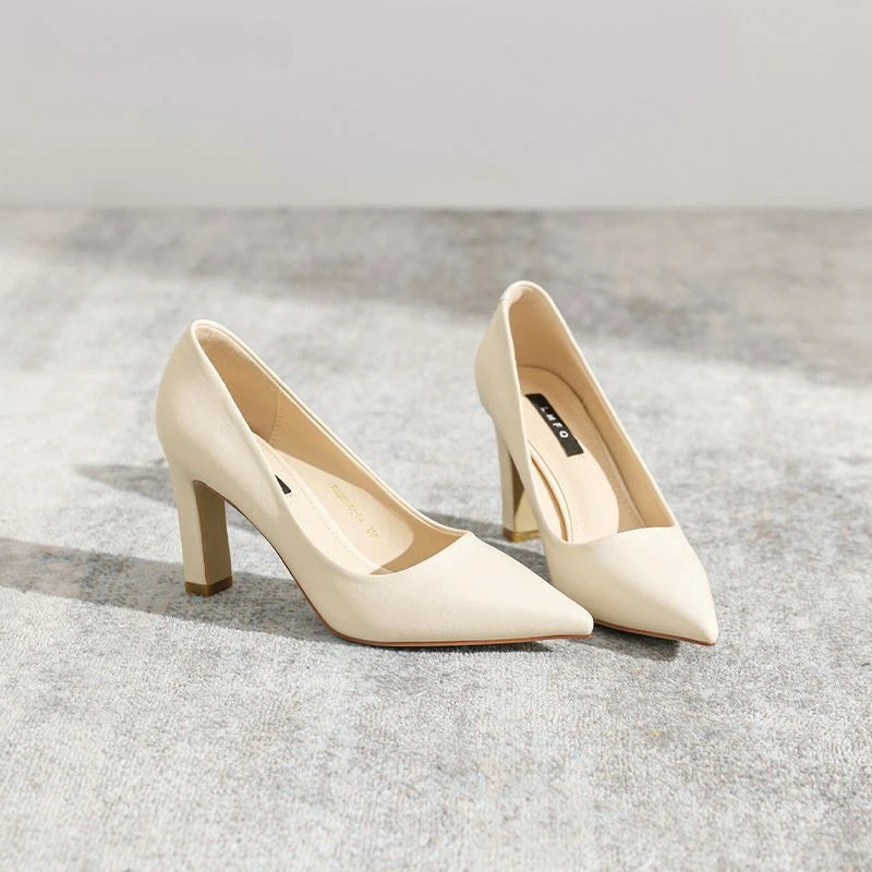 Sexy Shoes For Women Wedding Bride Shoe On Heeled Pumps Woman Black Pointed Toe High Heels 39 Young Casual Social Premium