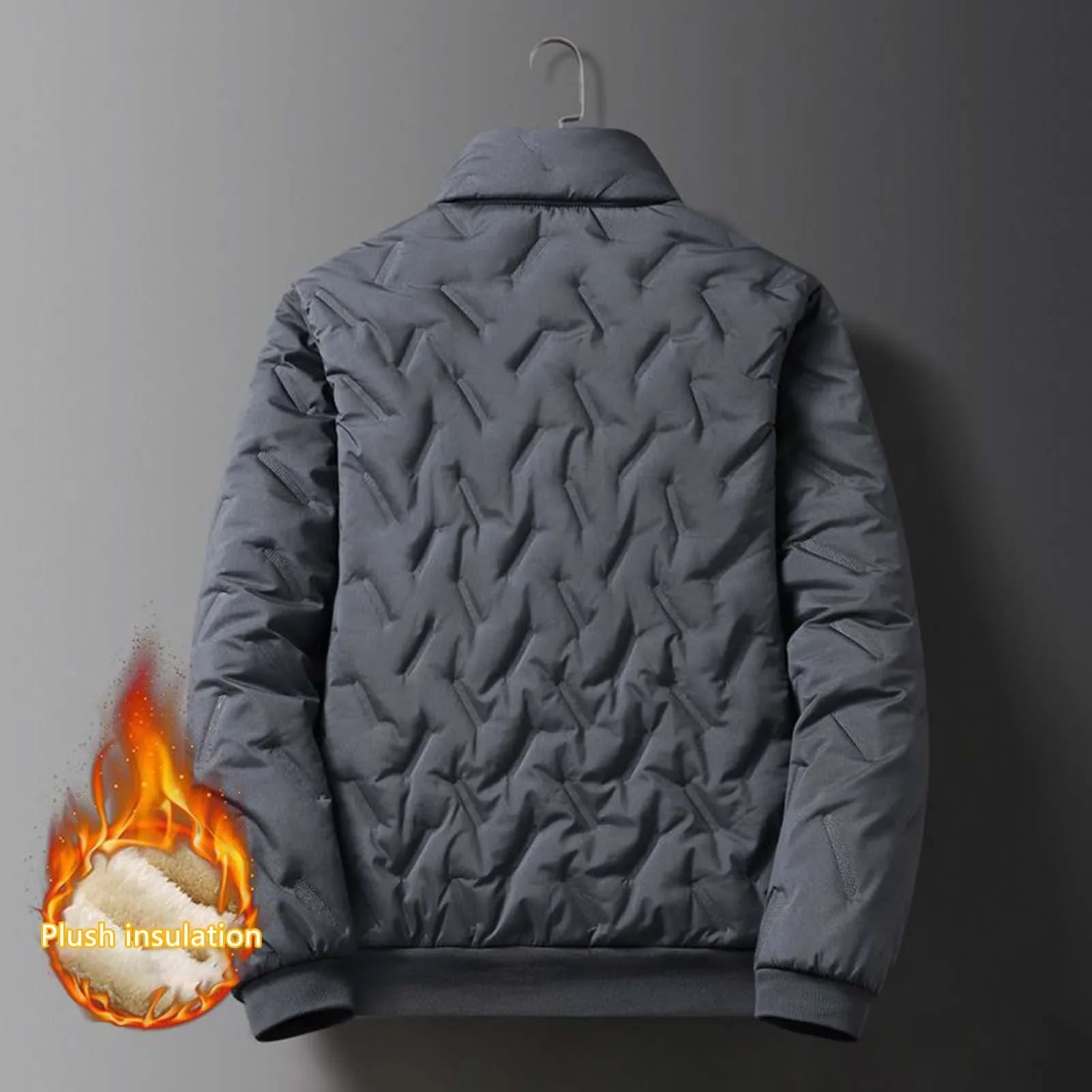 Winter Thickened Fleece Jackets for Men Windproof Snow Coats Men's Outerwear Cropped Woolen Parka Coat Autumn Warm Bomber Jacket