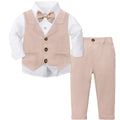 Toddler Suit Baby Boys Easter Outfit kids Christening Baptism Set Formal Wedding Birthday Party Gift Chirtmas Halloween Tuxedo