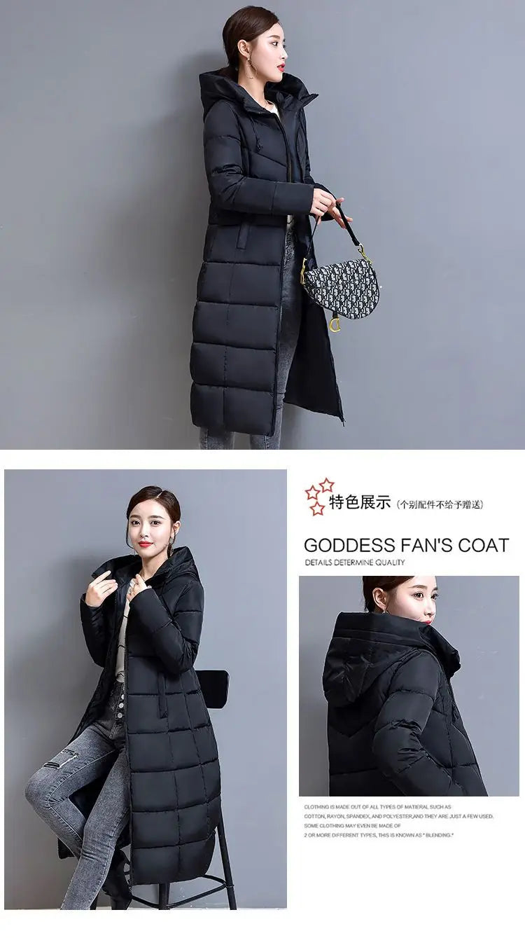 Very Warm Cold Trench Coat for Women Ultra Light Women's Jackets Winter 2025 Long Down Jacket Lightweight Padded Trend Parkas