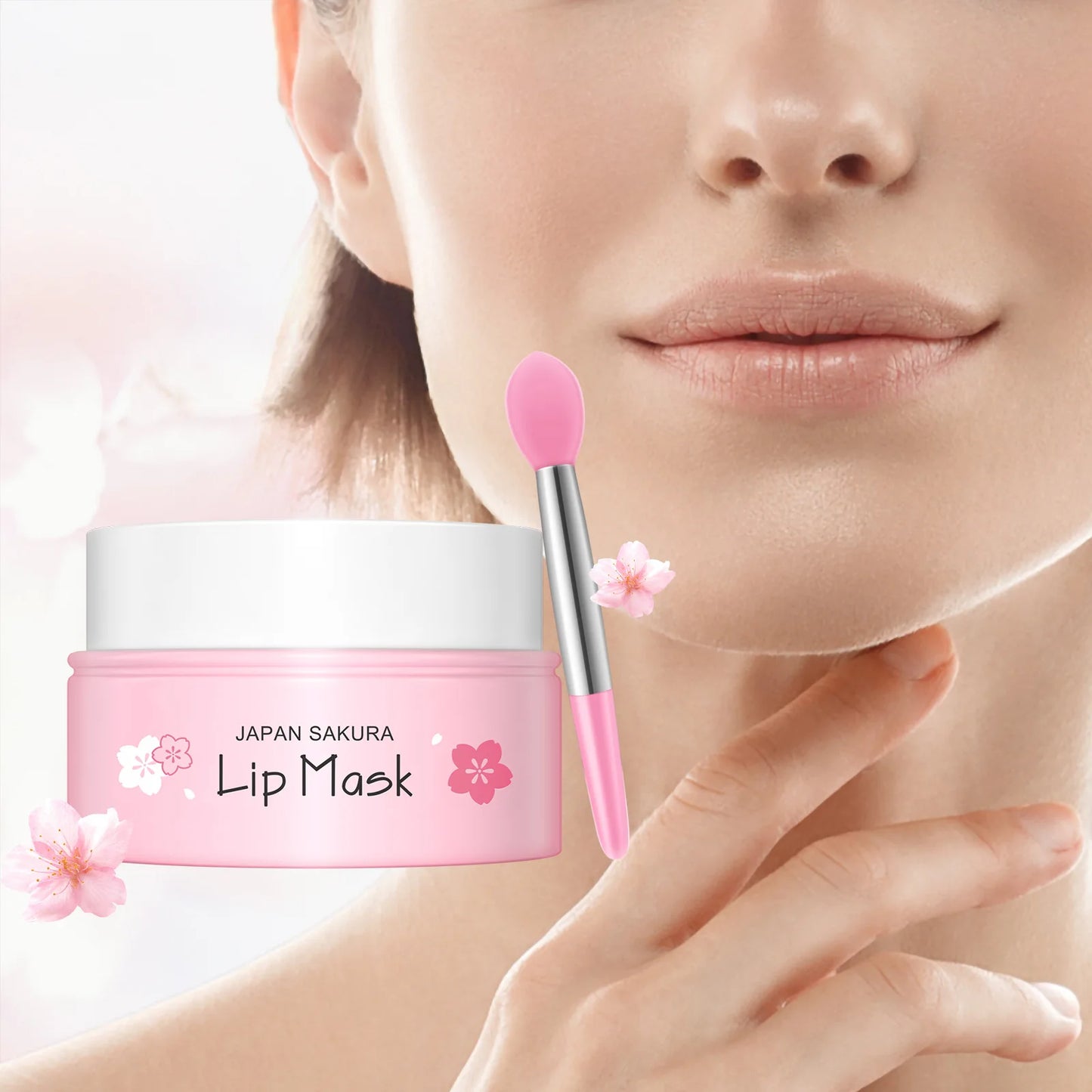SAKURA  Skincare Set Complete Facial Care Including Eye Cream, Cleanser, Facial Oil, Lip Mask, PeelOff Mask Moisturizing For ALL