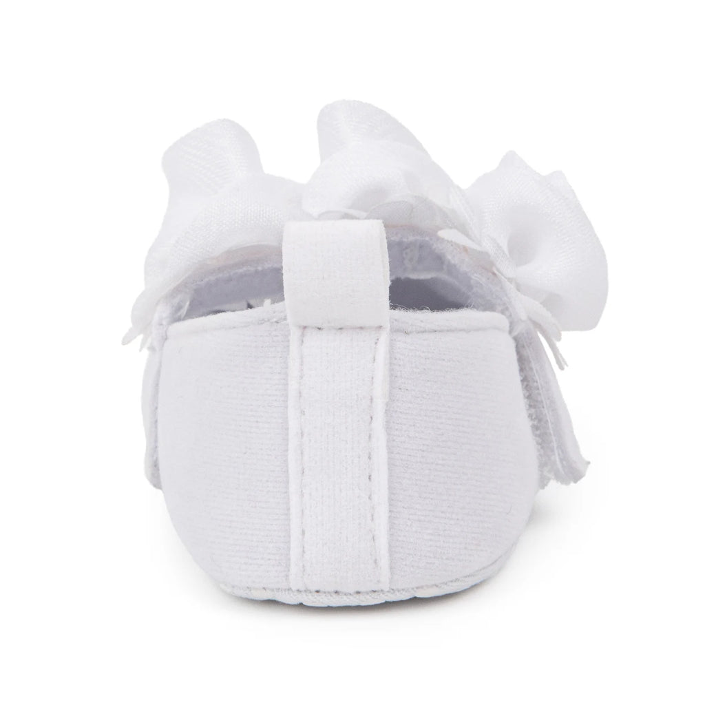 KIDSUN Cotton Sole Anti-slip Baby Shoes Moccasin Cute Flower Princess Girls Shoes Newborn Toddler First Walker Crib Shoes 0-18m