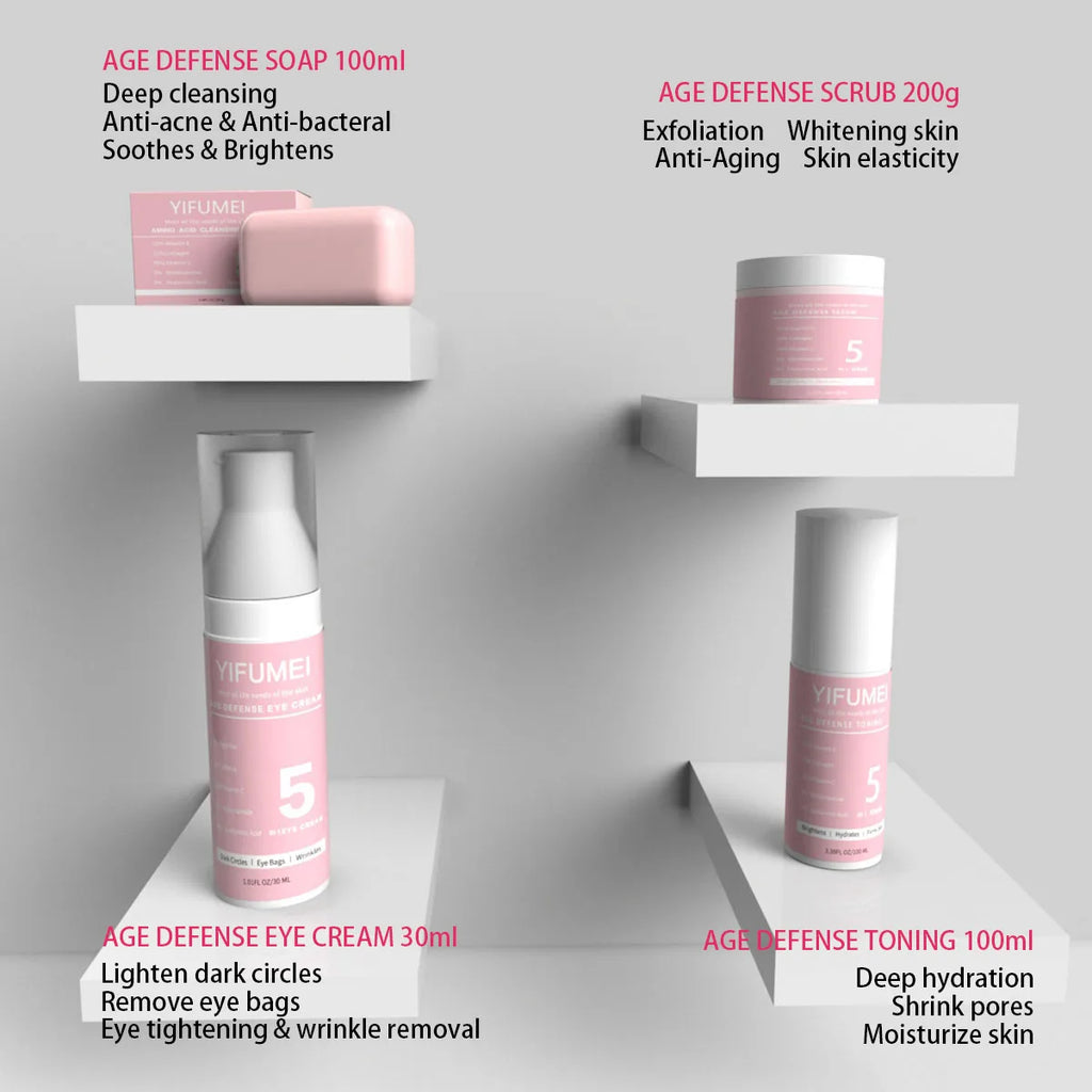 Original Korean Skincare for The Face 5 IN 1 Face Kit with For Skin Moisturizing Day & Night Care Beauty Health Skincare Korean