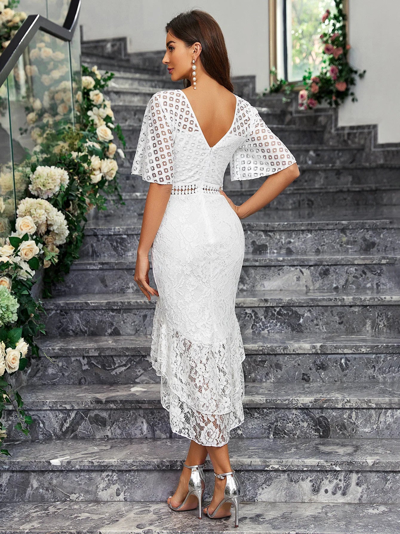 Women Elegant Lace drerss
