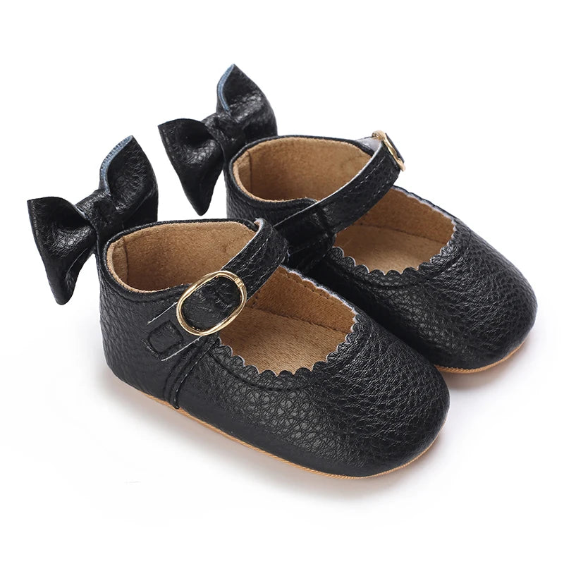 Cute White Lace Baby Girl Princess shoes  Baby Moccasins Moccs Shoes Bow Fringe Rubber Soled Non-slip Footwear Crib Shoes