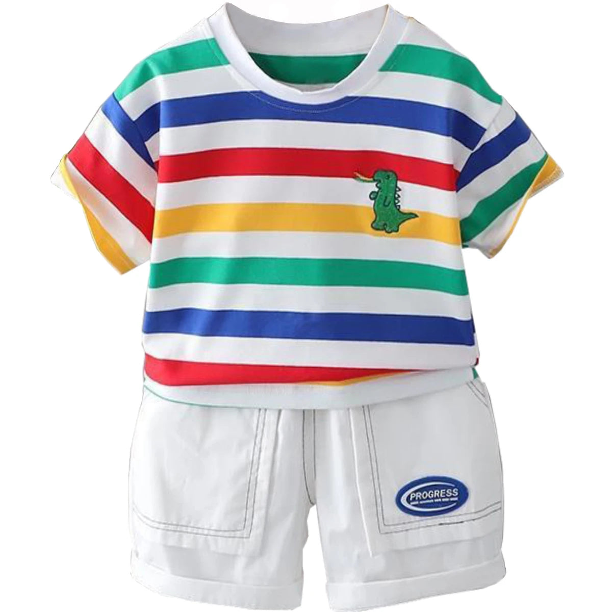 New Baby Boy Clothes Suits Summer Baby Clothes Set Print Dinosaur T-shirts+Pant 2pcs/Suit Infant Outfits Kids Girls Clothes Sets