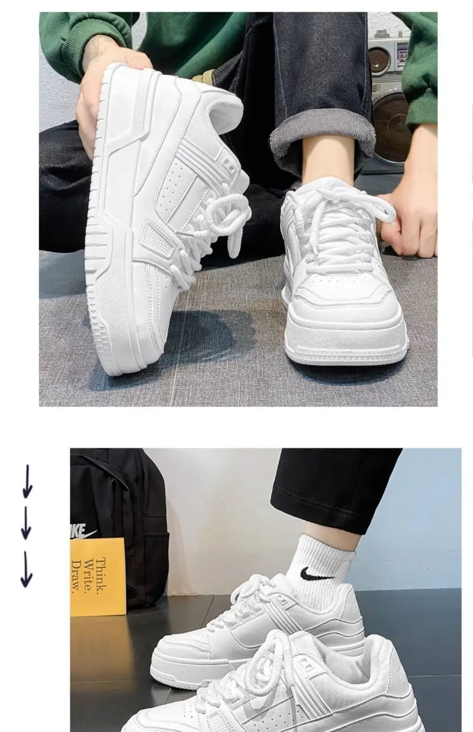 2025 New Fashion Trend Casual Shoes for Men pu Breathable Versatile Sports Shoes Low Top Comfortable Outdoor Board Shoes