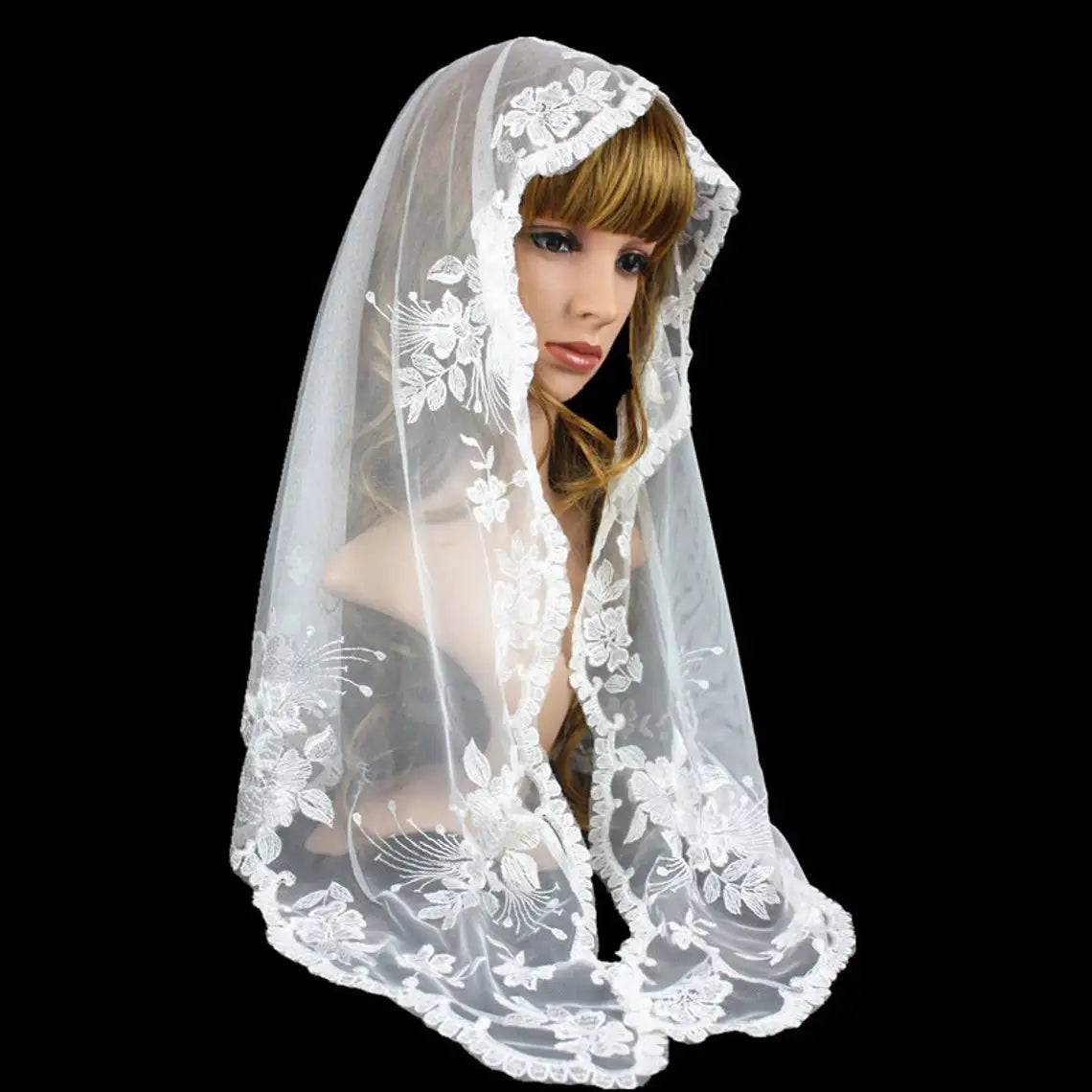 Style Lace Mantilla Women  Veil