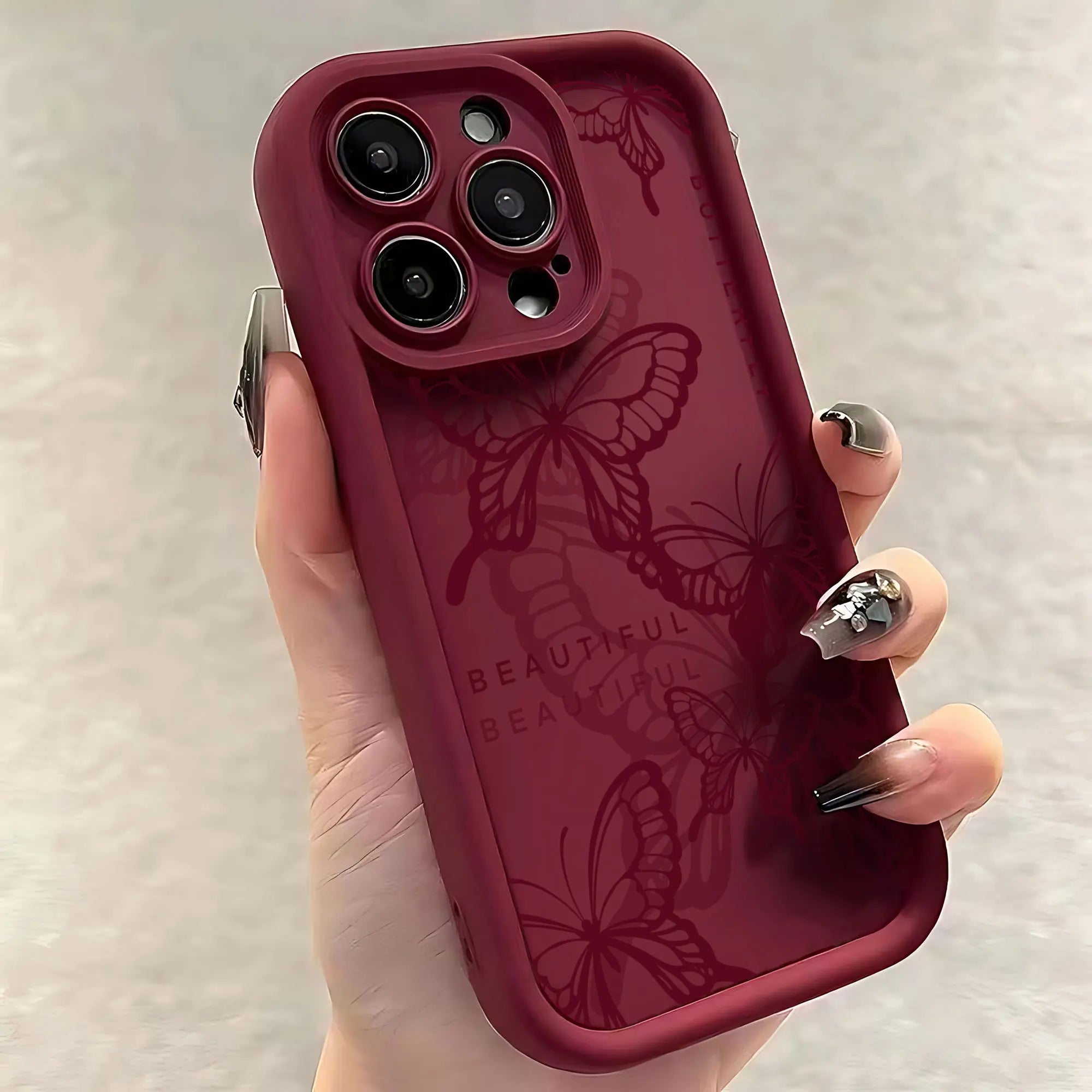 Purple Butterfly Silicone Couple Phone Case For Xiaomi Redmi 9A 9C 10 10C 12 12C K30 K40 K50 Note 10 11 12 13 Pro 5G Cover