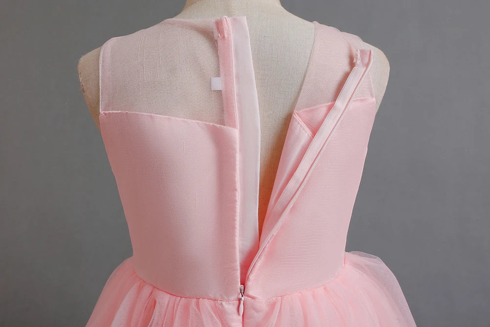 A train skirt Girl'S Sleeveless dresses  Tails Show dress Princess dress