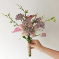 Ins Sle Purple Pink Handheld Flower Bouquet Artificial Flowers Wedding Photoaphy New Bride Home Decoration Arrangement