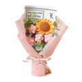Artificial Flower Crochet Bouquet Handmade Anniversary Sunflower Daisy Bouquet Mothers Day Birthday Gift Eternal Flower