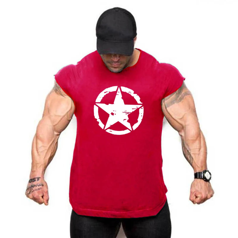 Gym Shirt Mens Bodybuilding Tank Top Mesh Fitness Sleeveless Vest Summer Casual Workout Singlets Undershirt Muscle Clothing