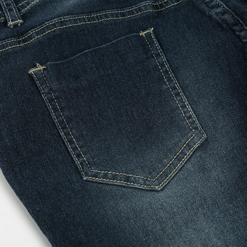 Cuteandpsycho Fashion Low Waisted Washed Flared Jeans Button Harajuku Aesthetic Pants Streetwear Basic Slim Pockets Y2K Bottoms