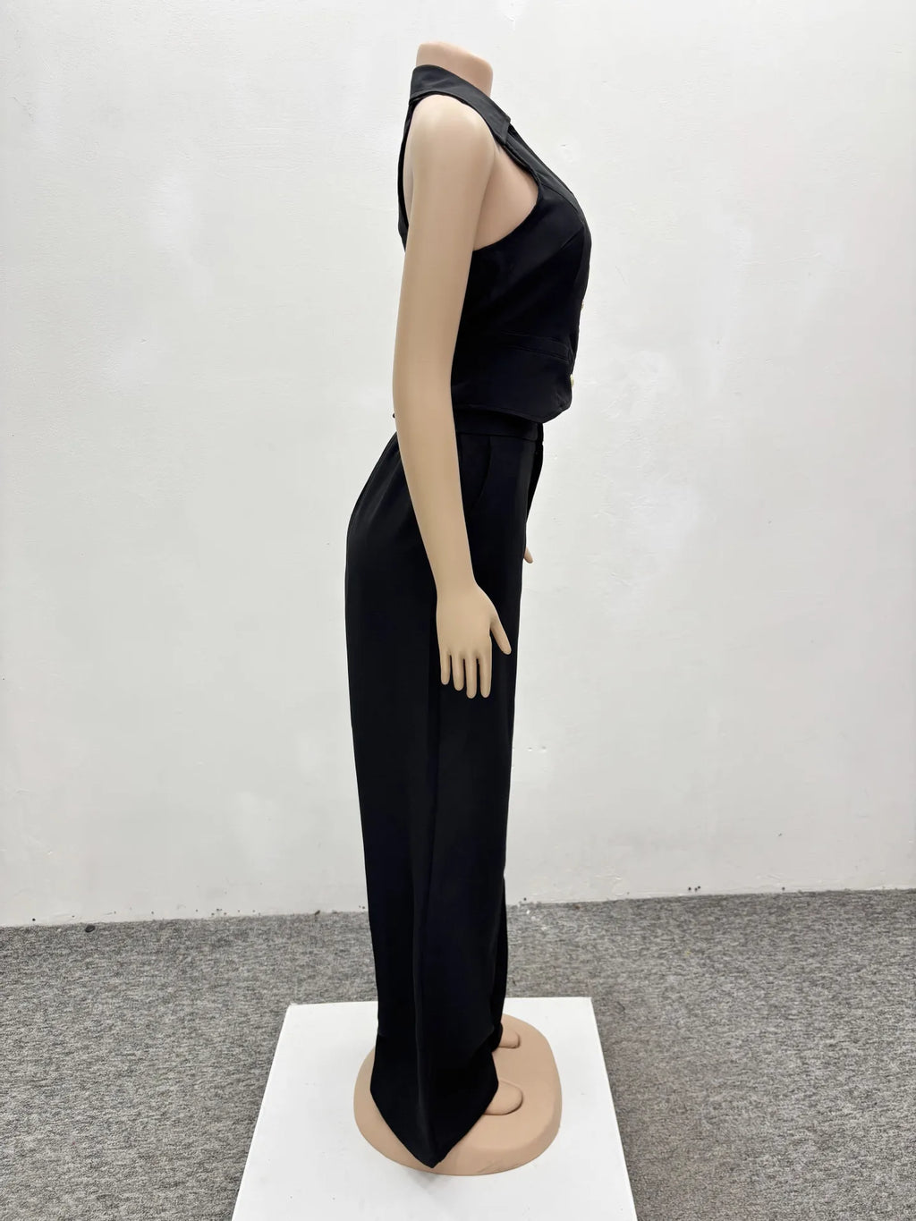 Pants Set Women Two Piece Sets Sexy Matching Sets Sleeveless Vest Tops Wide Leg Long Pants High Waist Slim Fit Y2k Streetwear