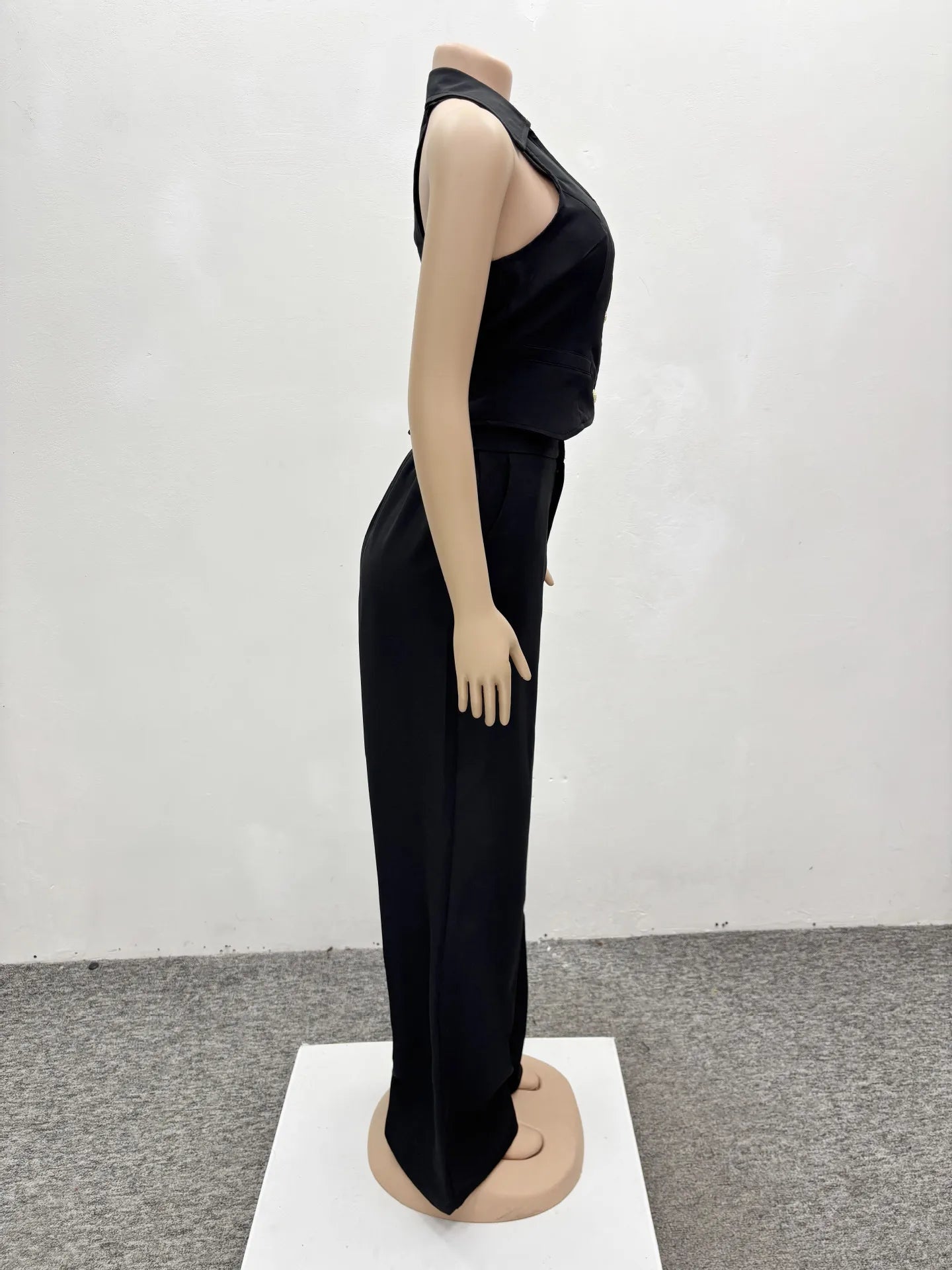 Pants Set Women Two Piece Sets Sexy Matching Sets Sleeveless Vest Tops Wide Leg Long Pants High Waist Slim Fit Y2k Streetwear