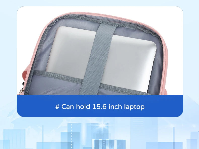 Classic Waterproof Large capacity Women Backpack USB Charging Laptop Backpack Fashion Dry Wet separation Travel Backpack Men Bag