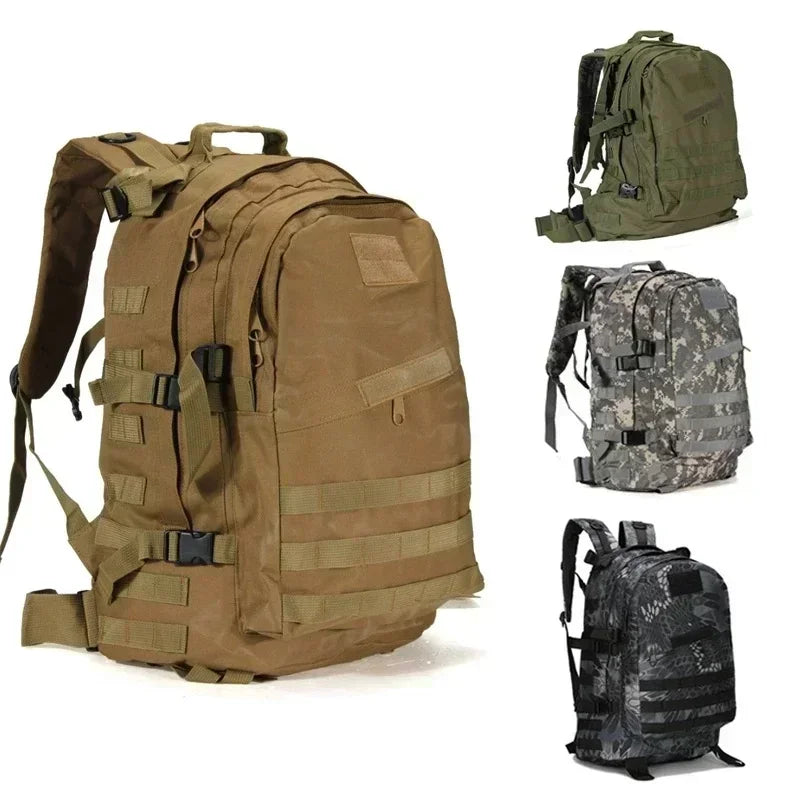 50L 3D Outdoors Tactical Backpack Molle Assault Bag Waterproof Hunting Climbing Hiking Fishing Trekking Travel Mochila Rucksack