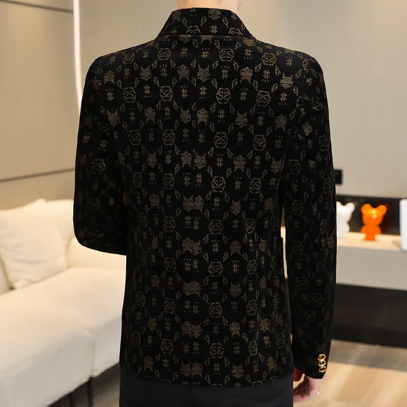 The Main Promotion of New Explosive New Suit Slim Single Suit Comfortable + Casual + Fashion Personality Coat Men's Clothing