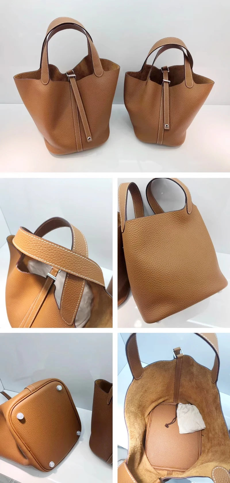 MENDY Women Bags Handbags Bucket Bag Real Leathe Fashion Tote Bag Genuine Leather Luxury Desginer Big Size Large Lady Hand Bags