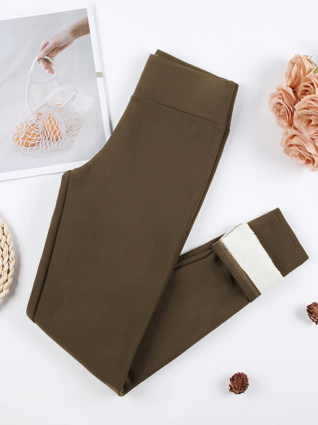 Winter Women Leather Leggings Fleece Lined Velvet Keep Warm Pants High Waist Leggings Women Solid Comfortable Stretchy Thermal