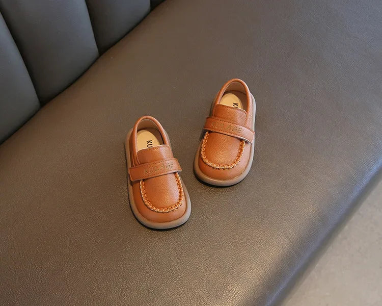 Baby Boys Casual Shoes for Wedding Party Fashion 2025 Spring Autumn Toddlers Kids Leather Shoes Slip-on Loafers Soft Flats New