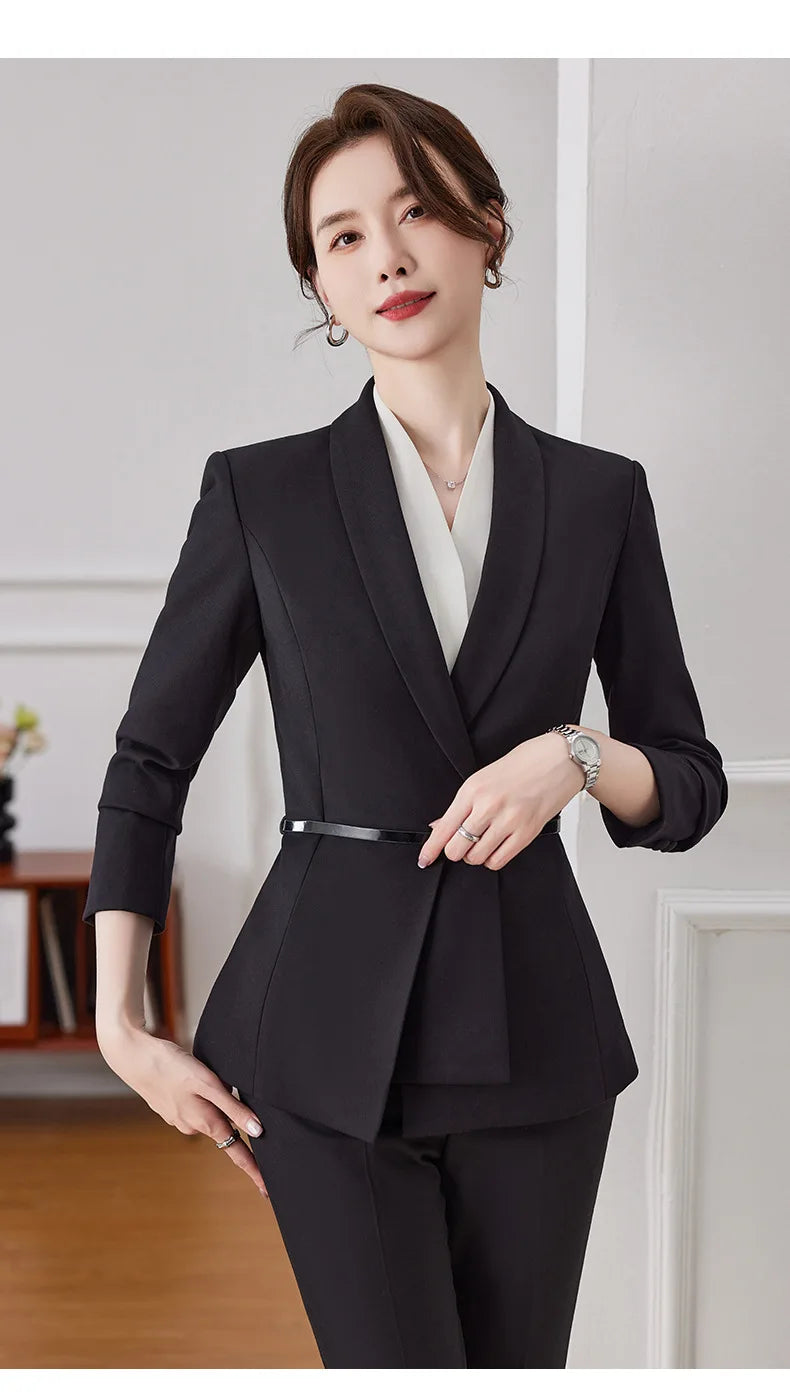 elegant Women Solid Suits