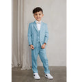 3 Piece Ivory Boys Suit for Wedding Formal Suits Set Notched Lapel Blazer Vest Pants Kids Dress Clothes Outfit 2-18 Years Old